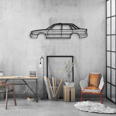 90 Typ 85 1986 Classic Silhouette Metal Wall Art - Automotive Garage Decor