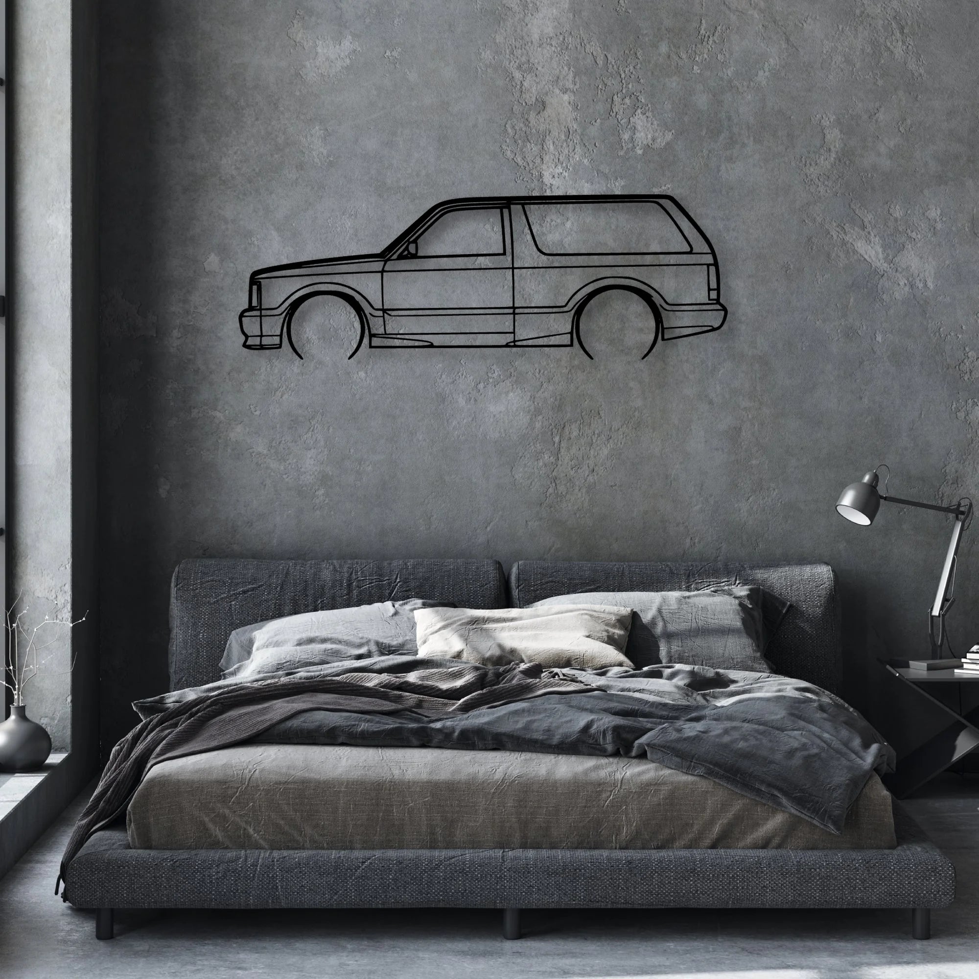 93 Typ 2 Classic Silhouette Metal Wall Art - Automotive Garage Decor