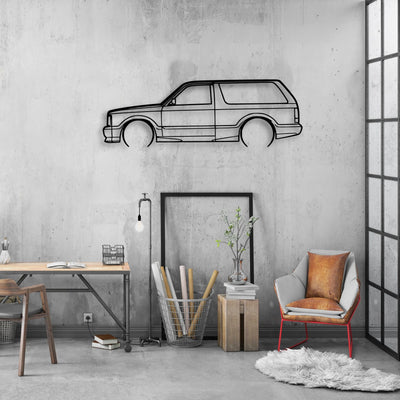 93 Typ 2 Classic Silhouette Metal Wall Art - Automotive Garage Decor