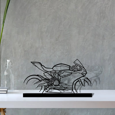 959-panigale-corse Silhouette Metal Art Stand - Aero Silhouette