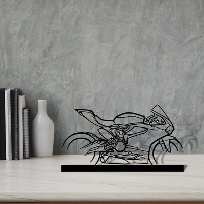 959-panigale-corse Silhouette Metal Art Stand - Aero Silhouette