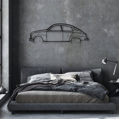 96 Yearmodel 1964 Classic Silhouette Metal Wall Art - Automotive Garage Decor