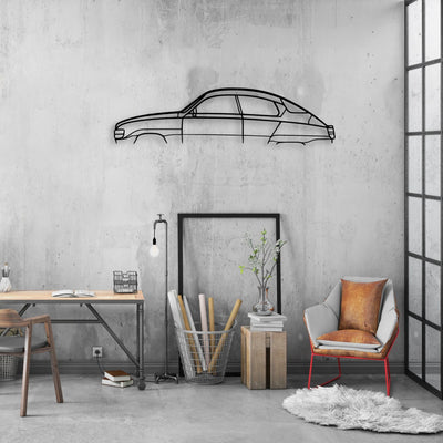 96 gl 1979 Classic Silhouette Metal Wall Art - Automotive Garage Decor
