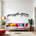 AMG GTC Convertible Classic Silhouette Metal Wall Art - Automotive Garage Decor