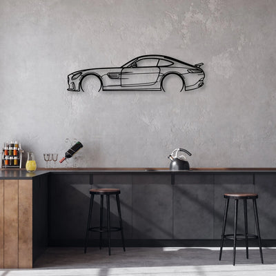 AMG GTS Edition 1 2016 Classic Silhouette Metal Wall Art - Automotive Garage Decor