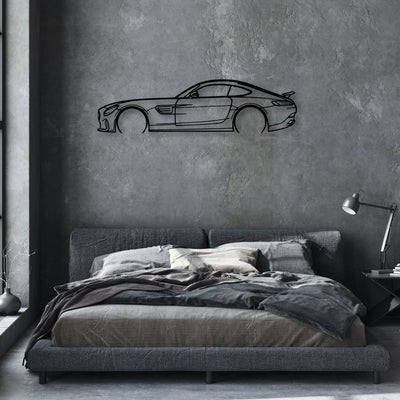AMG GTS Edition 1 2016 Classic Silhouette Metal Wall Art - Automotive Garage Decor