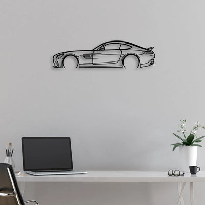 AMG GTS Edition 1 2016 Classic Silhouette Metal Wall Art - Automotive Garage Decor