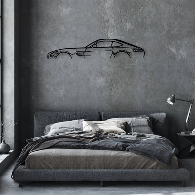 AMG GT 2018 Classic Silhouette Metal Wall Art - Automotive Garage Decor