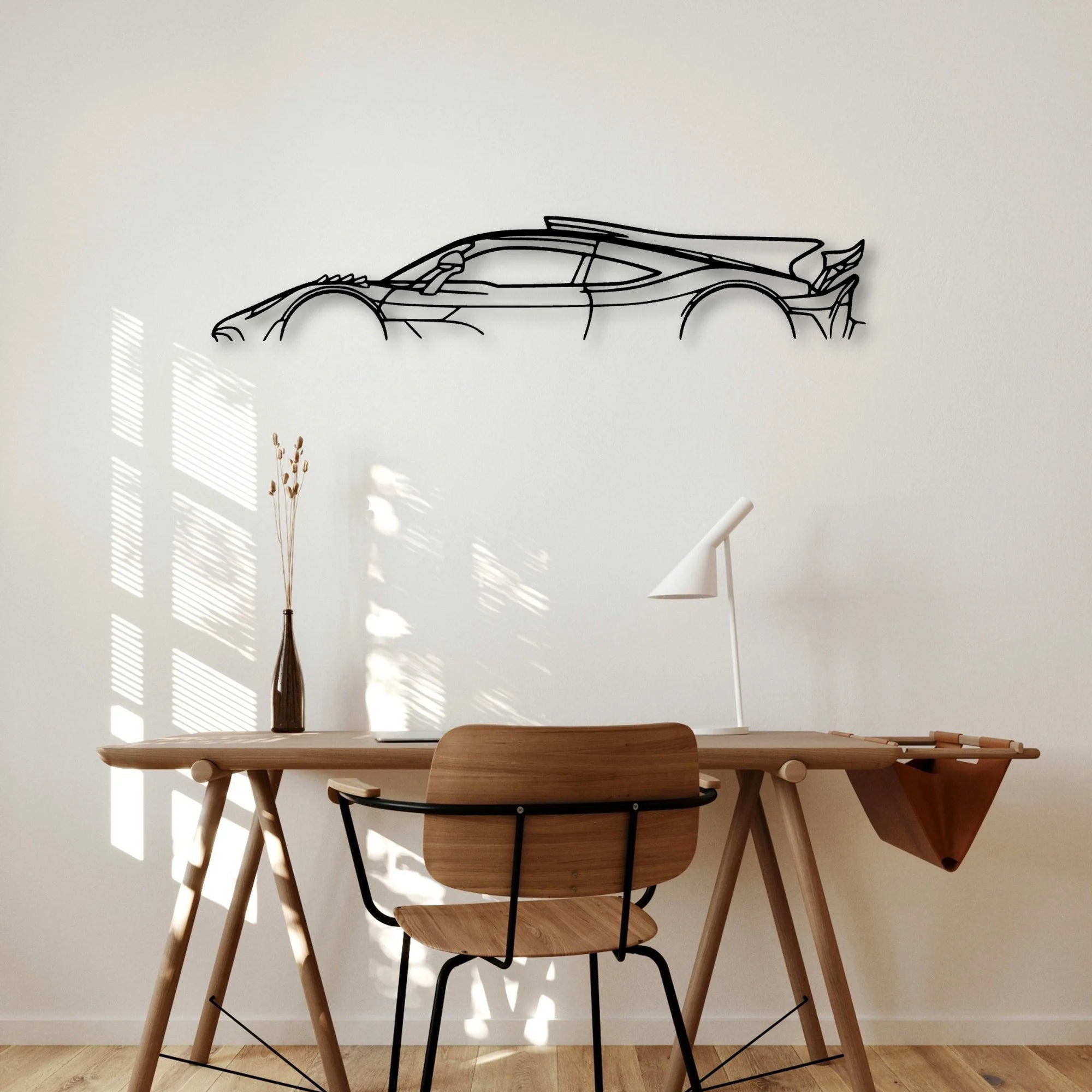 AMG One Classic Silhouette Metal Wall Art - Automotive Garage Decor