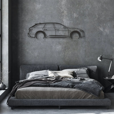 AUDI Classic Silhouette Metal Wall Art - Automotive Garage Decor