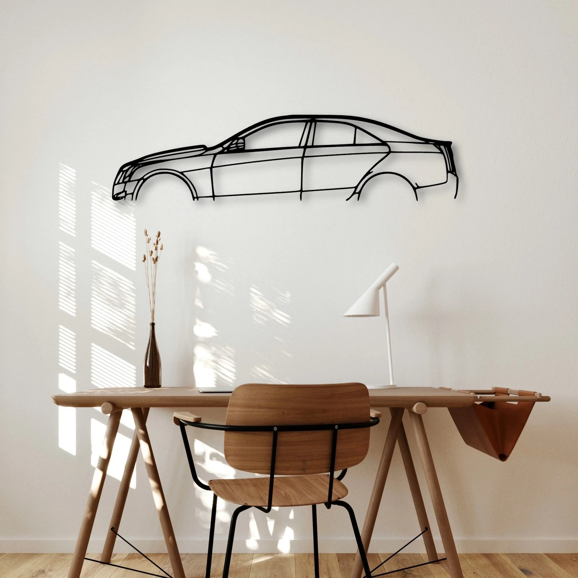 A V Sport 2015 Classic Silhouette Metal Wall Art - Automotive Garage Decor