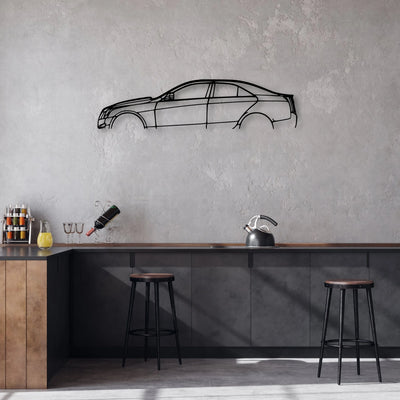 A V-Sport 2015 Classic Silhouette Metal Wall Art - Automotive Garage Decor
