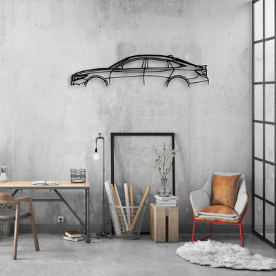 Accord Sport 2020 Classic Silhouette Metal Wall Art - Automotive Garage Decor