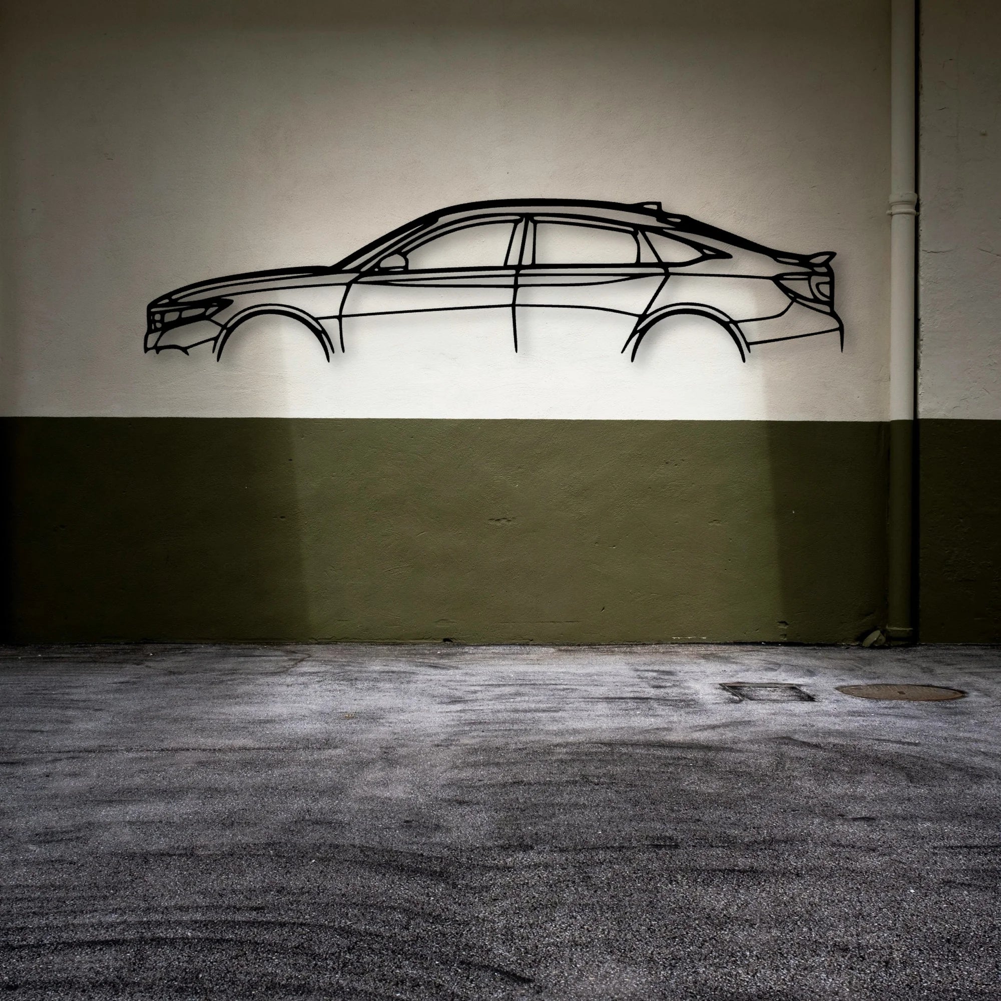 Accord Sport 2020 Classic Silhouette Metal Wall Art - Automotive Garage Decor