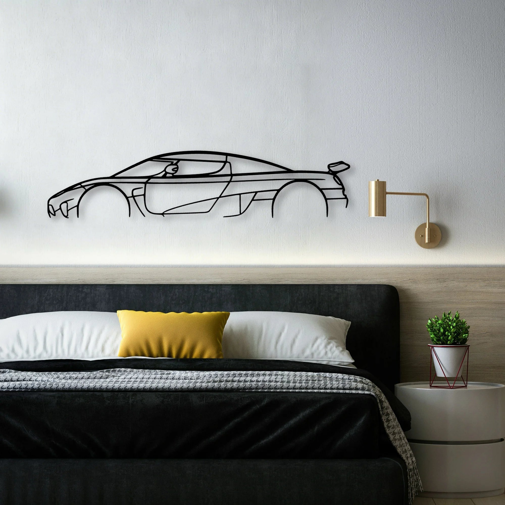 Agera R Classic Silhouette Metal Wall Art - Automotive Garage Decor