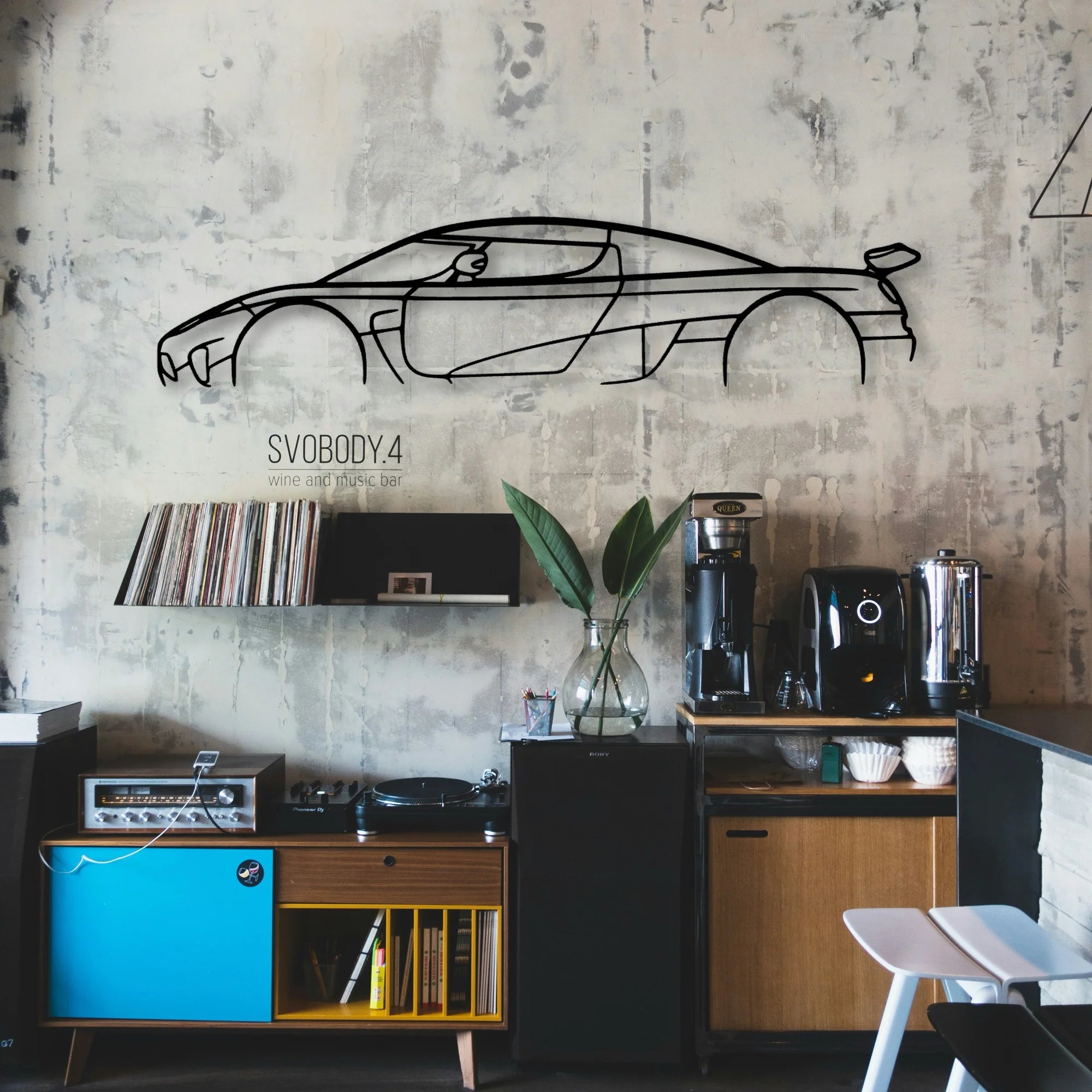 Agera R Classic Silhouette Metal Wall Art - Automotive Garage Decor