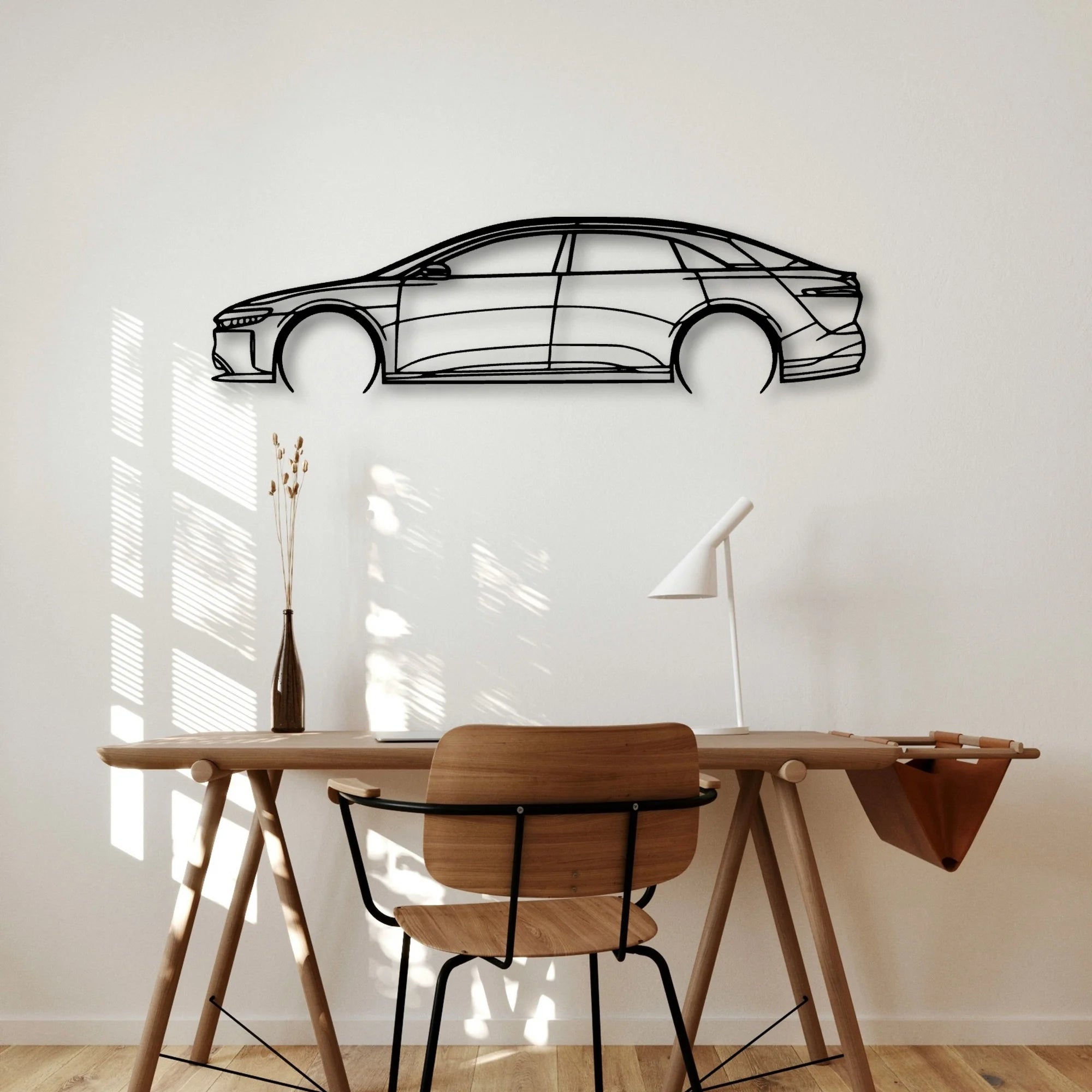 Air Grand Touring 2022 Classic Silhouette Metal Wall Art - Automotive Garage Decor