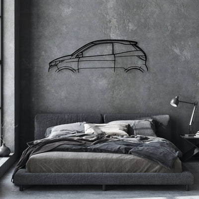 Aixam Coupe GTI Classic Silhouette Metal Wall Art - Automotive Garage Decor