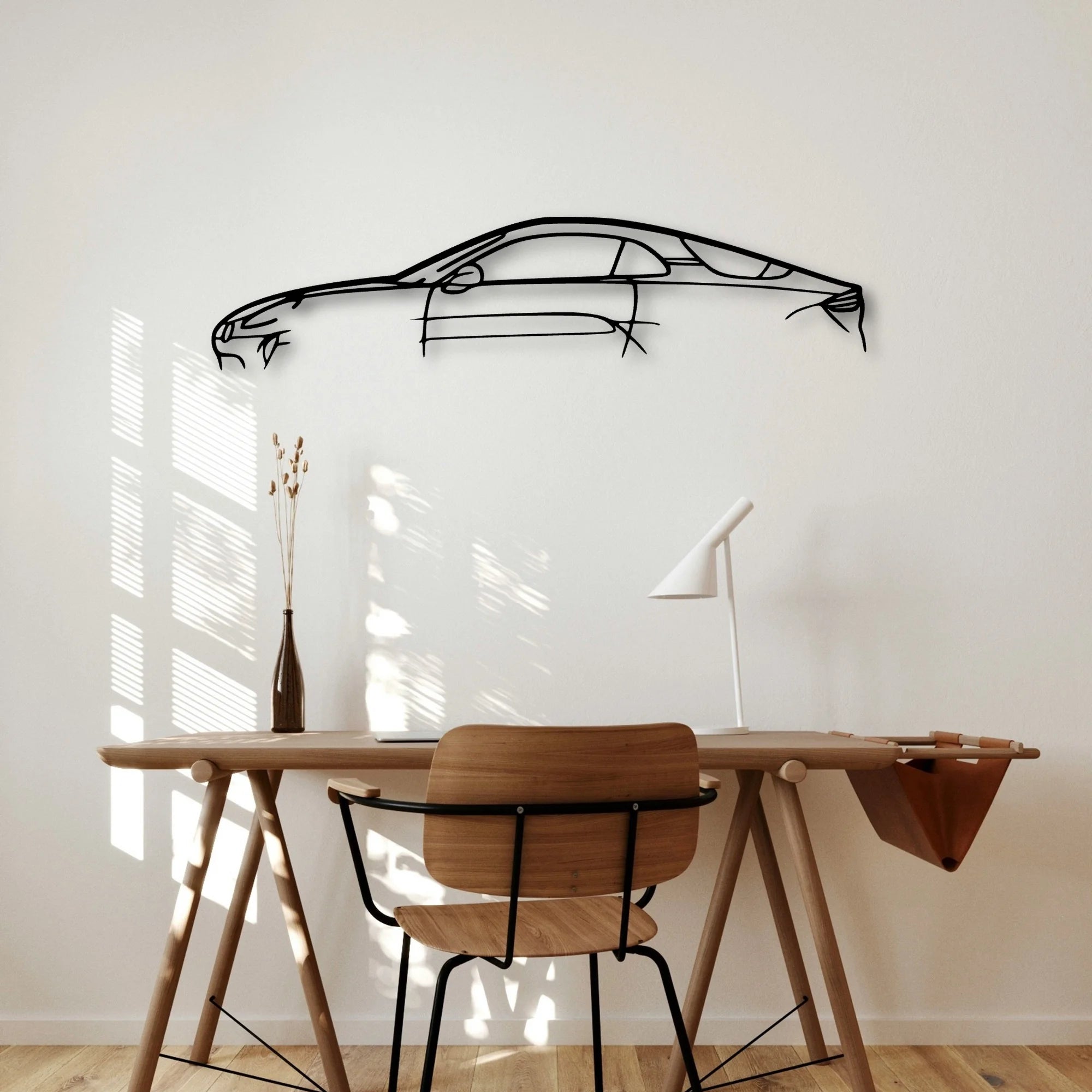 Alpine A110 Classic Silhouette Metal Wall Art - Automotive Garage Decor