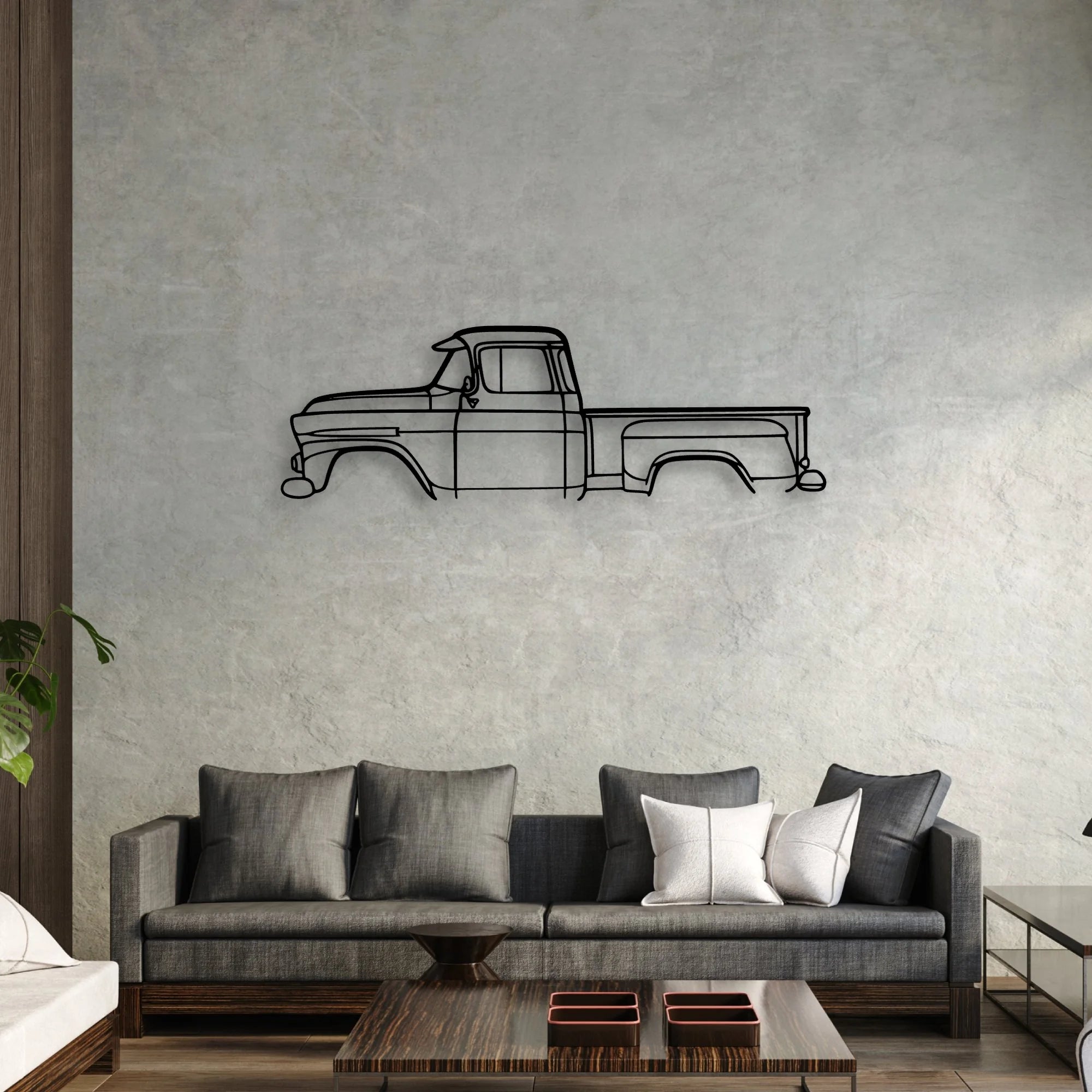 Apache 31 Classic Silhouette Metal Wall Art - Automotive Garage Decor