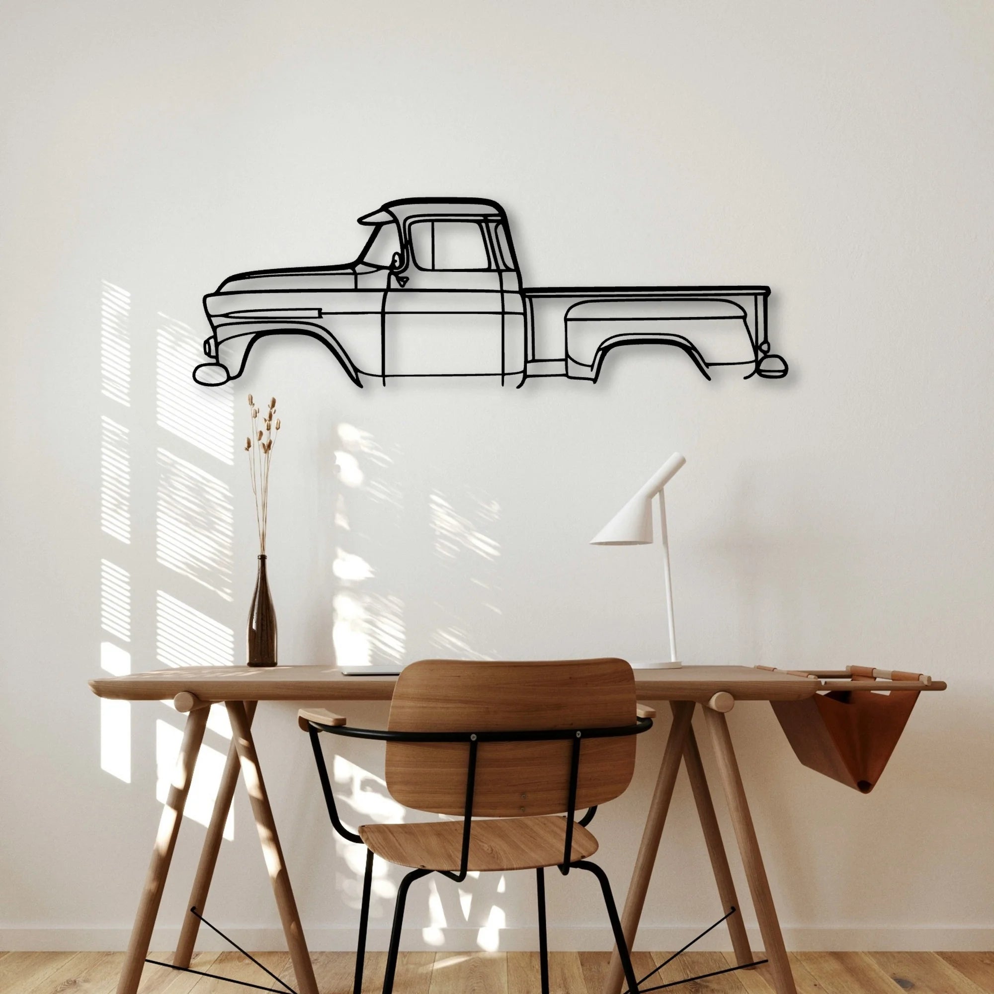 Apache 31 Classic Silhouette Metal Wall Art - Automotive Garage Decor