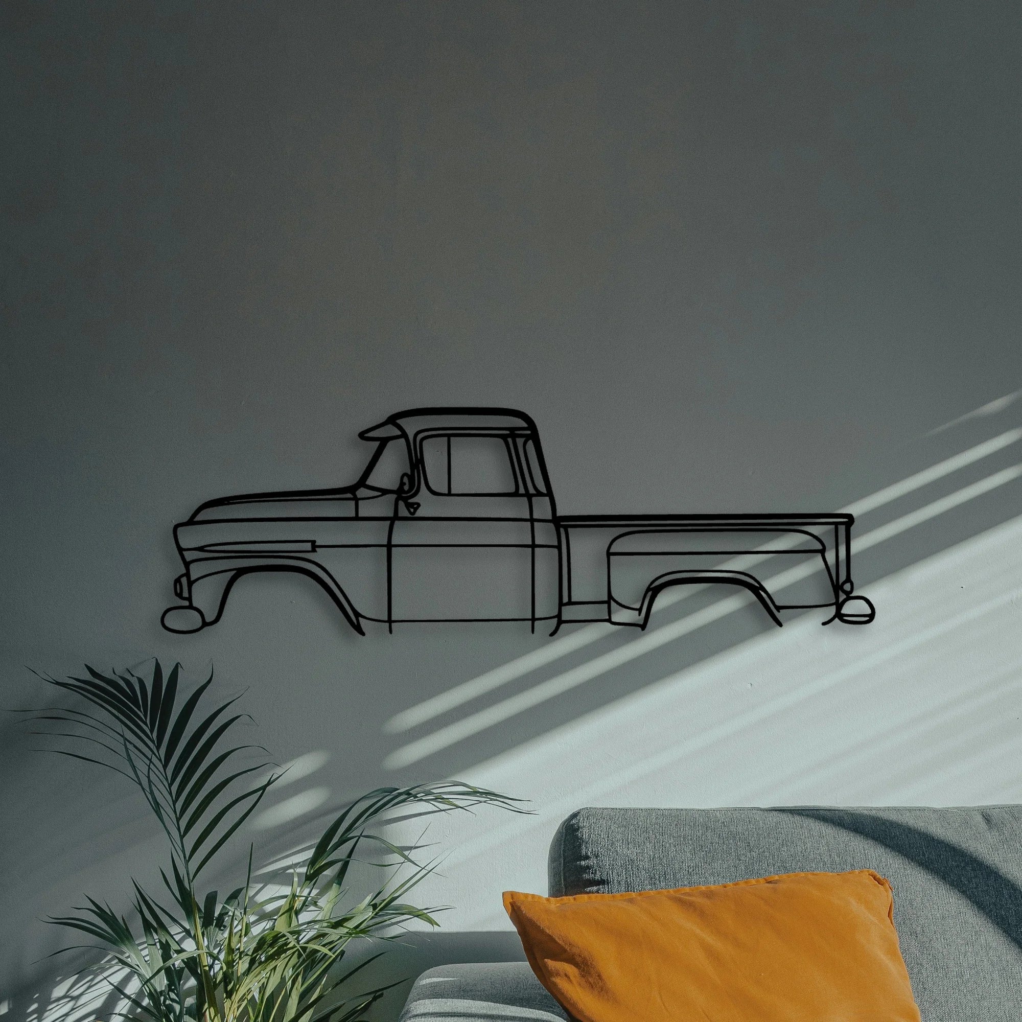 Apache 31 Classic Silhouette Metal Wall Art - Automotive Garage Decor