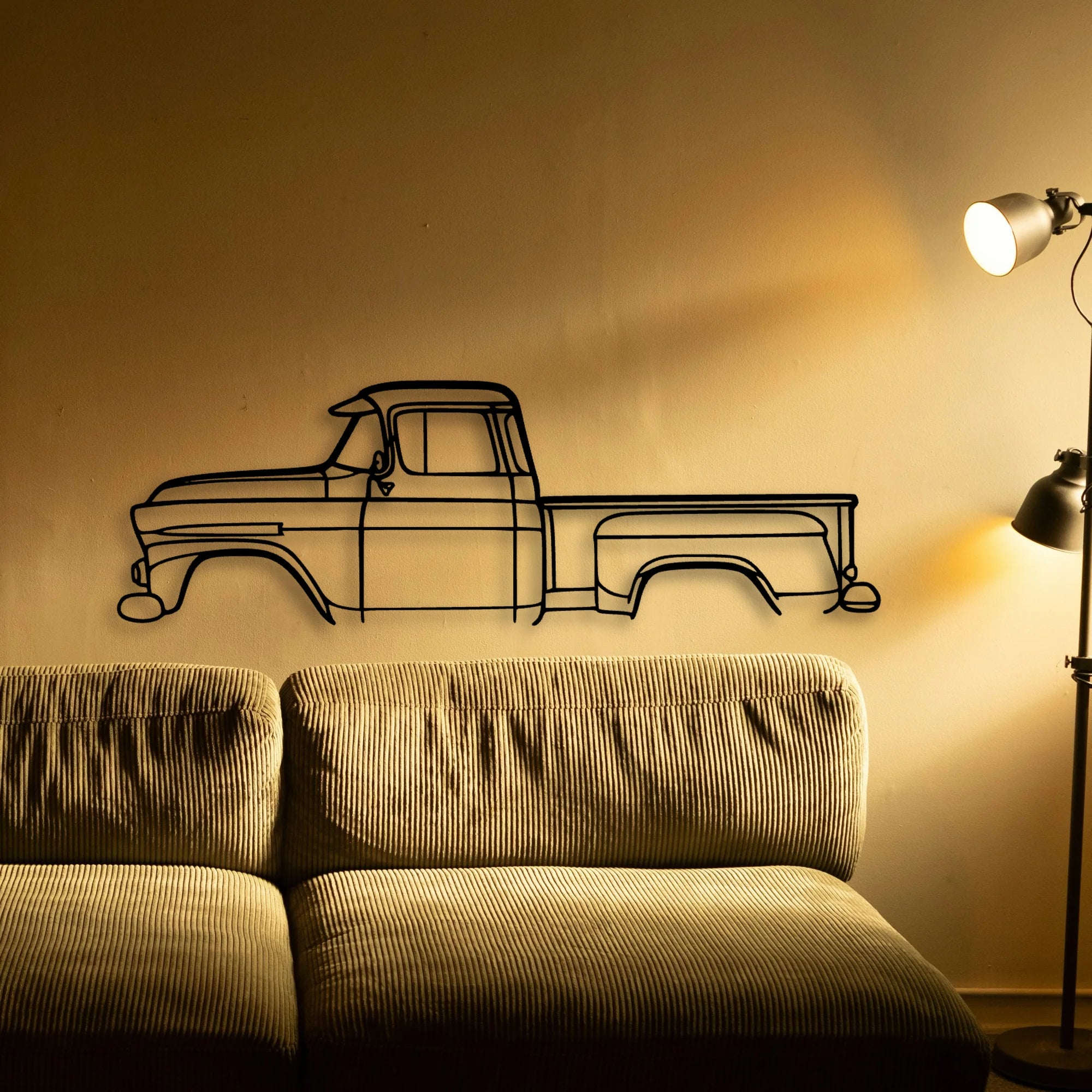 Apache 31 Classic Silhouette Metal Wall Art - Automotive Garage Decor