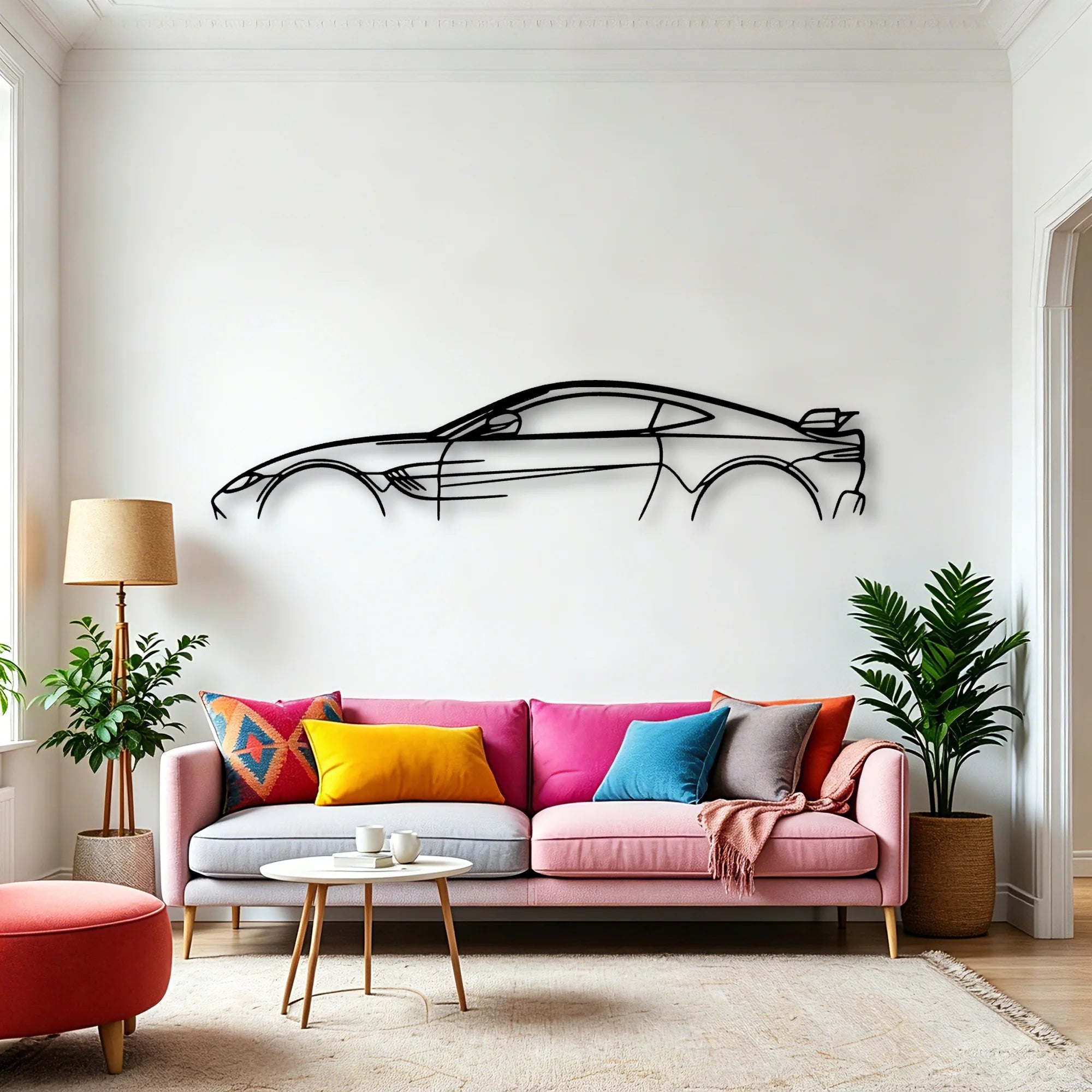 Aston Vantage F1 Edition Classic Silhouette Metal Wall Art - Automotive Garage Decor