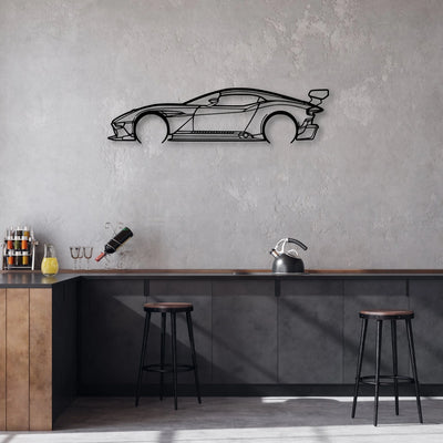 Aston Vulcan Classic Silhouette Metal Wall Art - Automotive Garage Decor
