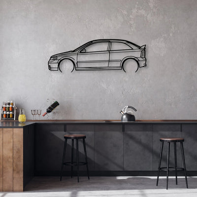 Astra 2000 Classic Silhouette Metal Wall Art - Automotive Garage Decor