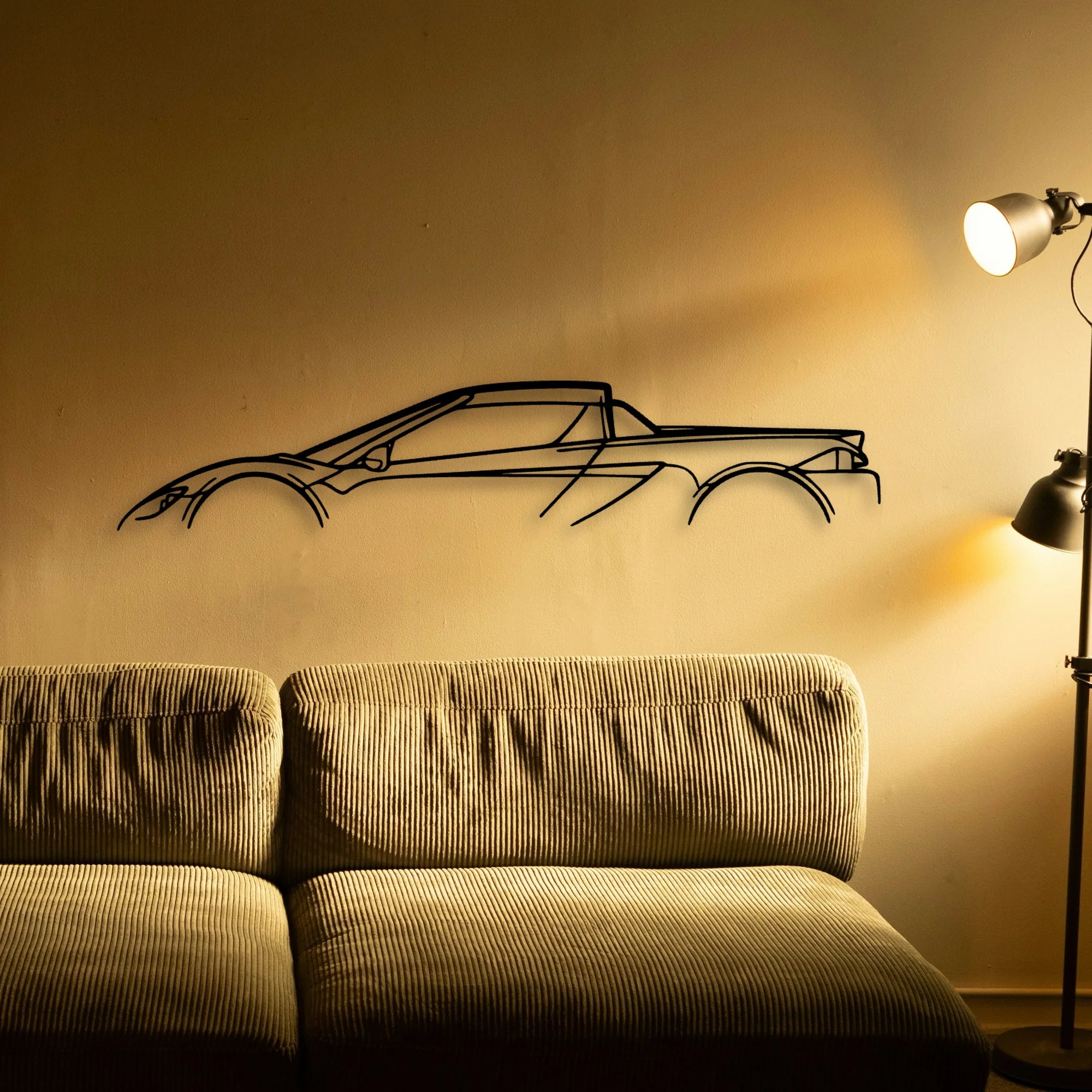 Attack 2010 Classic Silhouette Metal Wall Art - Automotive Garage Decor