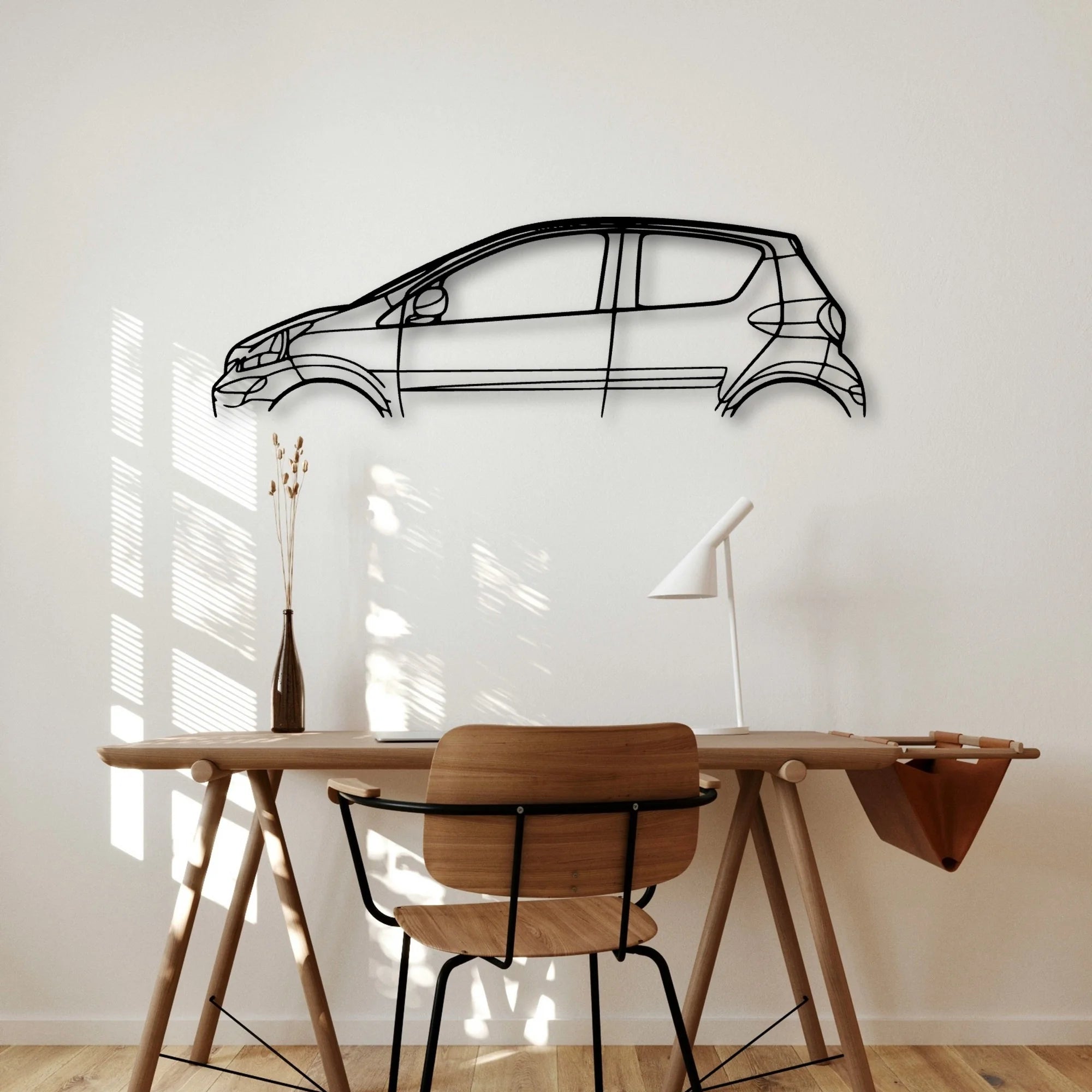 Aygo 2012 Classic Silhouette Metal Wall Art - Automotive Garage Decor
