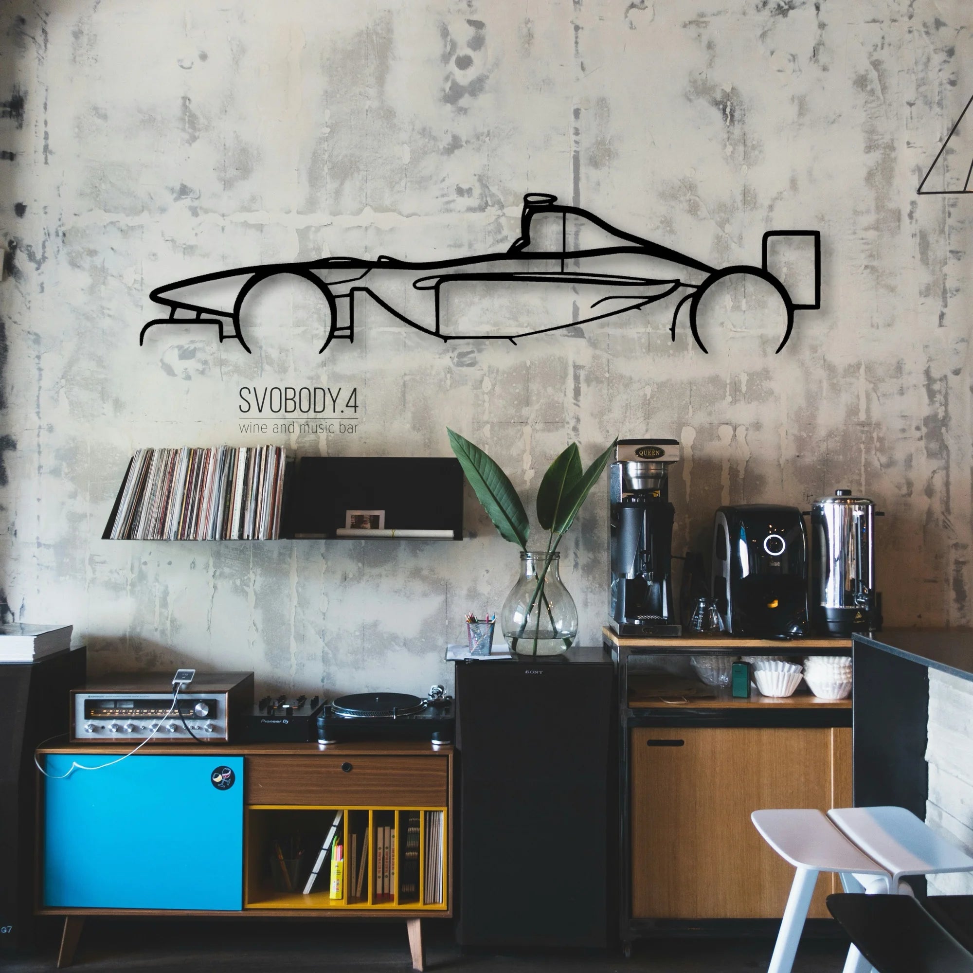 B02 50 2002 Classic Silhouette Metal Wall Art - Automotive Garage Decor