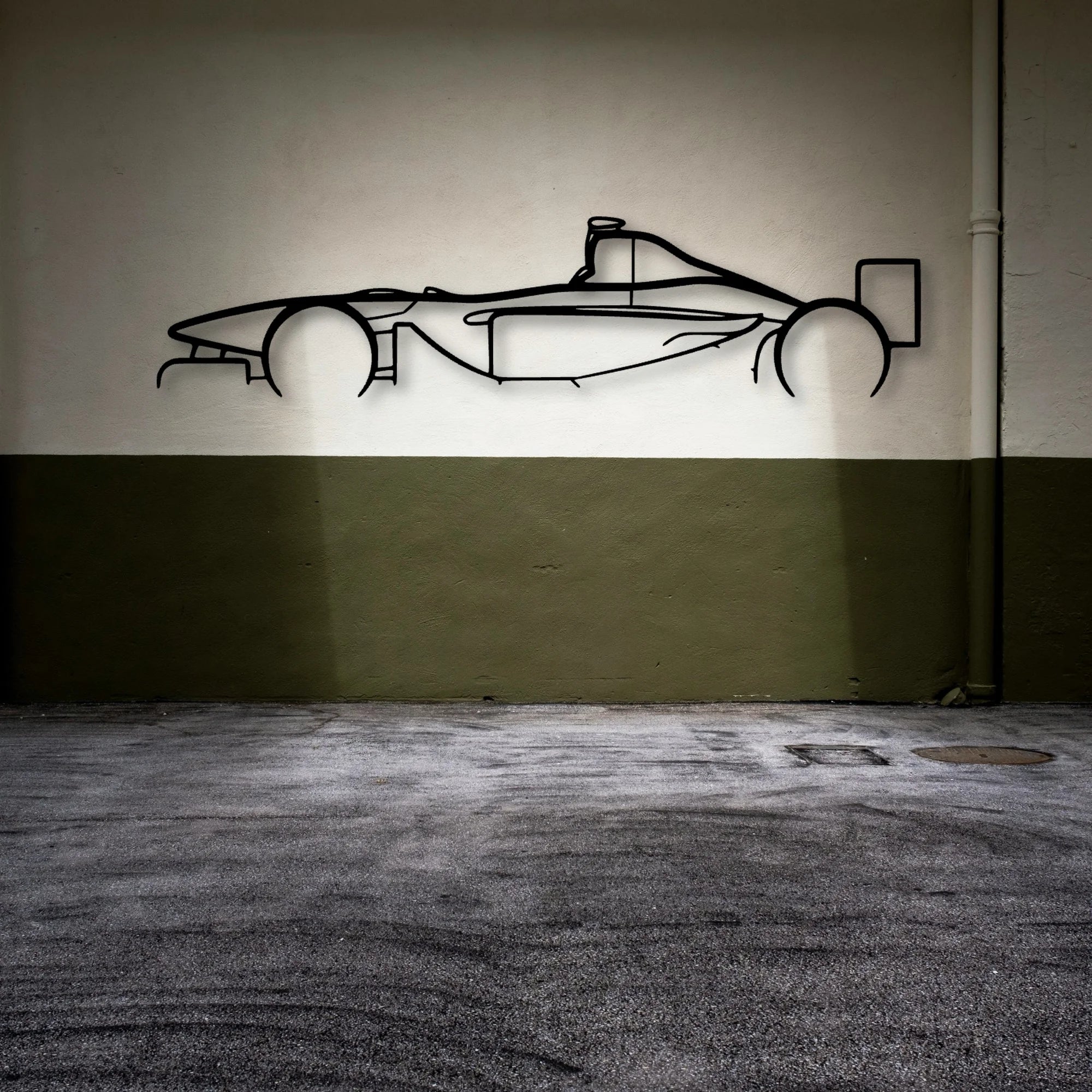 B02 50 2002 Classic Silhouette Metal Wall Art - Automotive Garage Decor