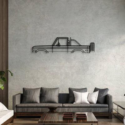 Bronco 1973 Classic Silhouette Metal Wall Art - Automotive Garage Decor