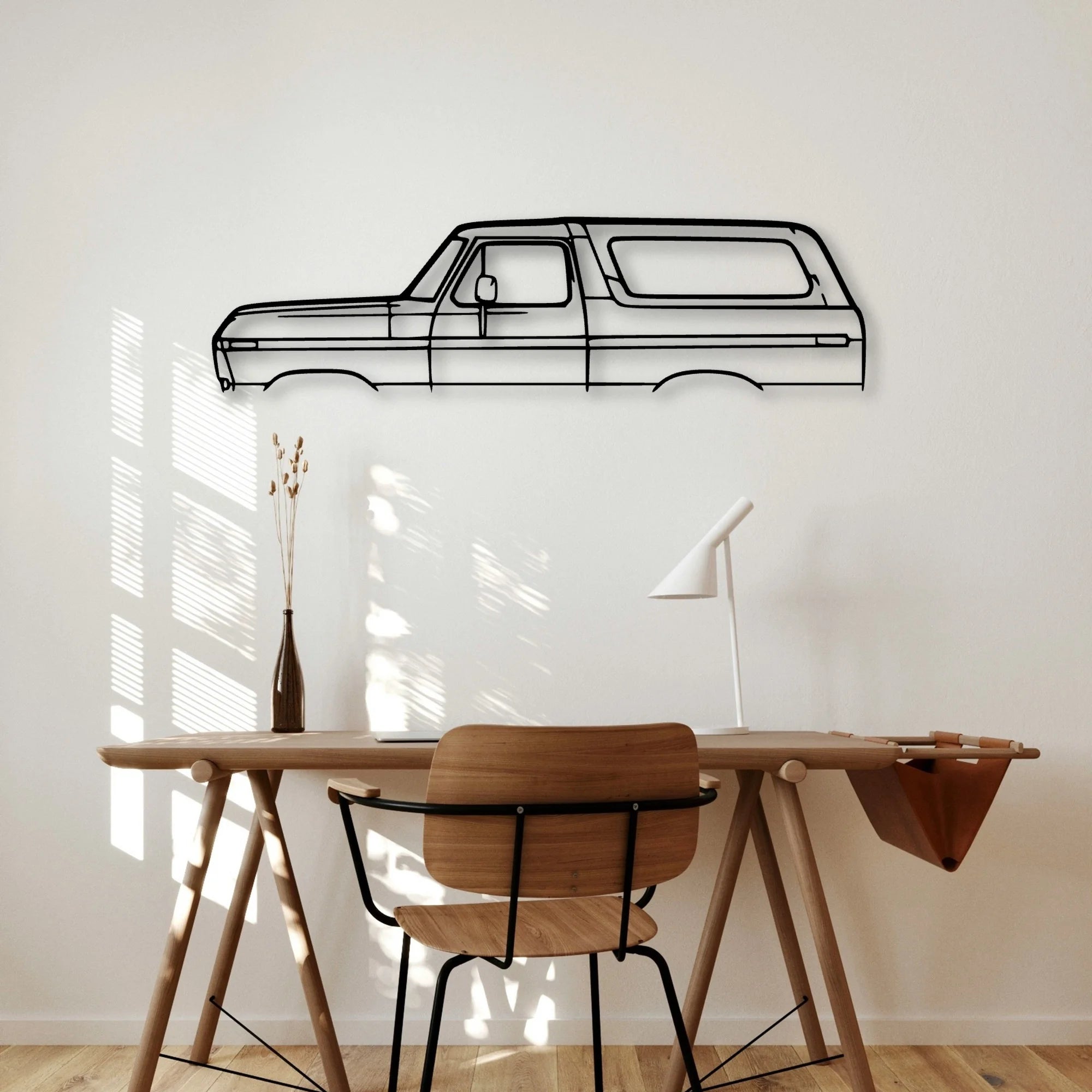 Bronco 1979 Classic Silhouette Metal Wall Art - Automotive Garage Decor