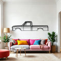 C10 1968 Classic Silhouette Metal Wall Art - Automotive Garage Decor