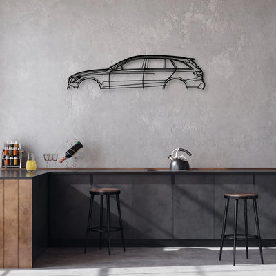 C43 AMG 2017 Classic Silhouette Metal Wall Art - Automotive Garage Decor