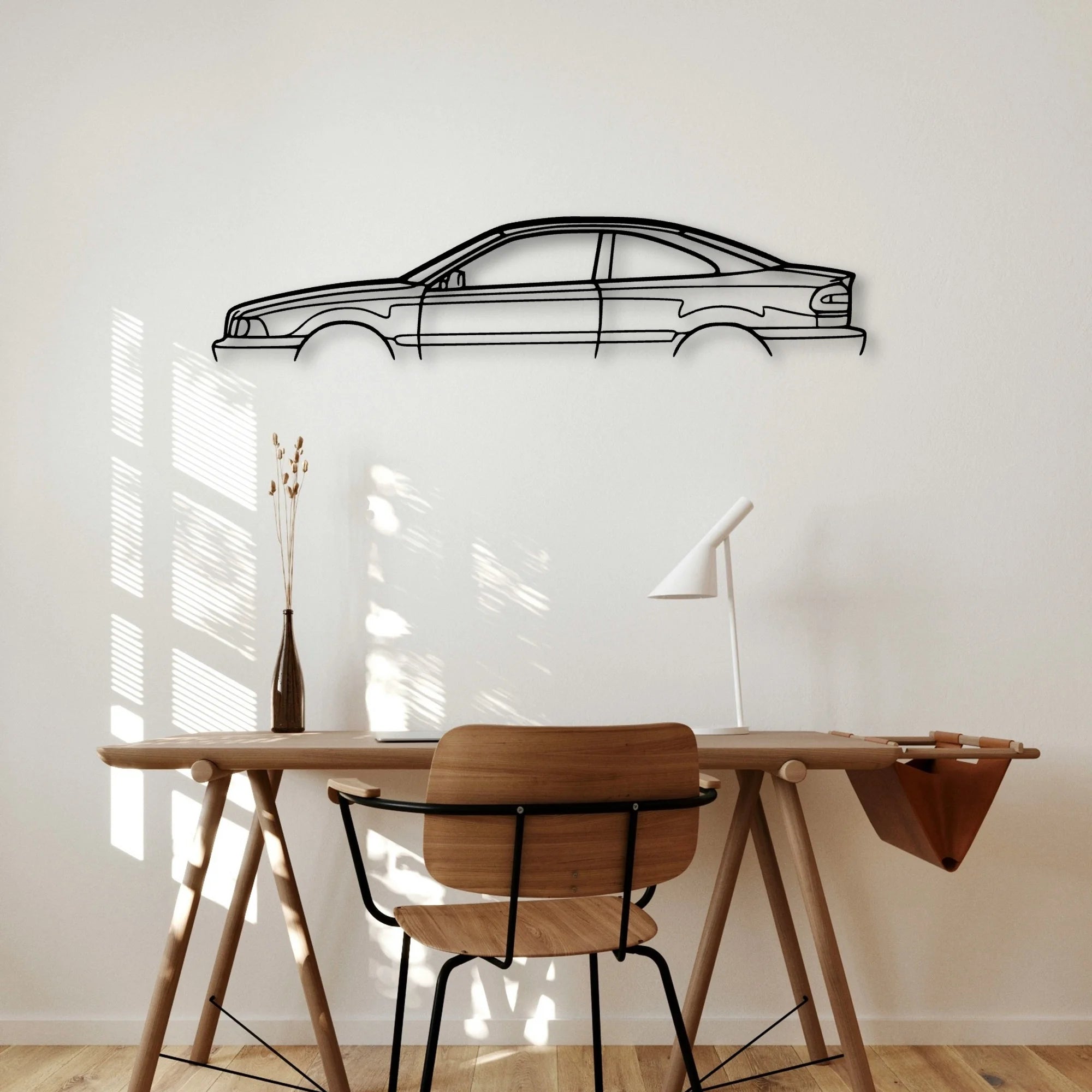 C70 1999 Classic Silhouette Metal Wall Art - Automotive Garage Decor