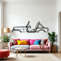 CJ7 1986 Classic Silhouette Metal Wall Art - Automotive Garage Decor
