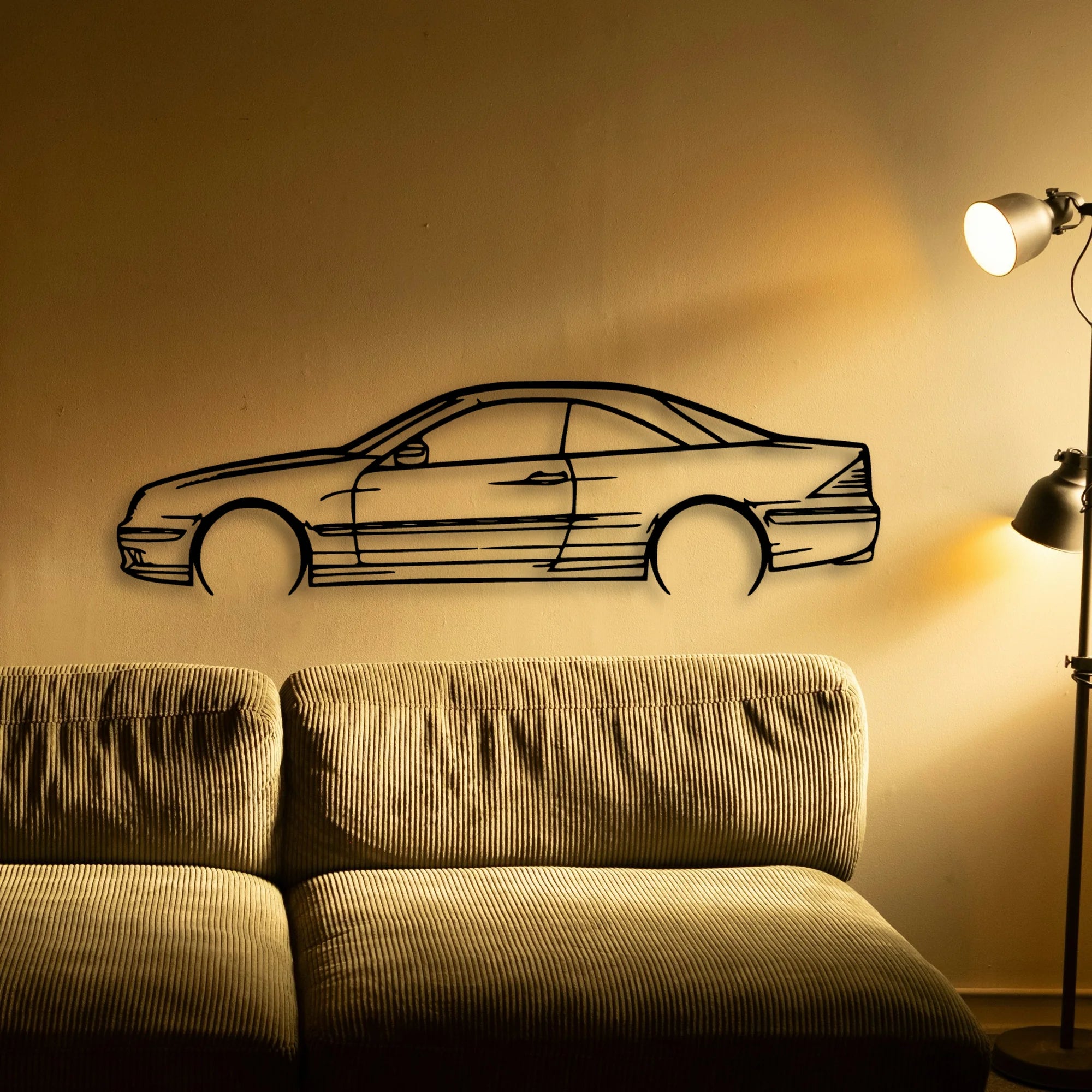 CL55 AMG 2004 Classic Silhouette Metal Wall Art - Automotive Garage Decor