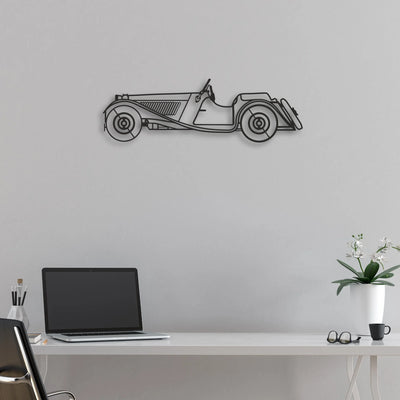 CLASSIC CAR Classic Silhouette Metal Wall Art - Automotive Garage Decor