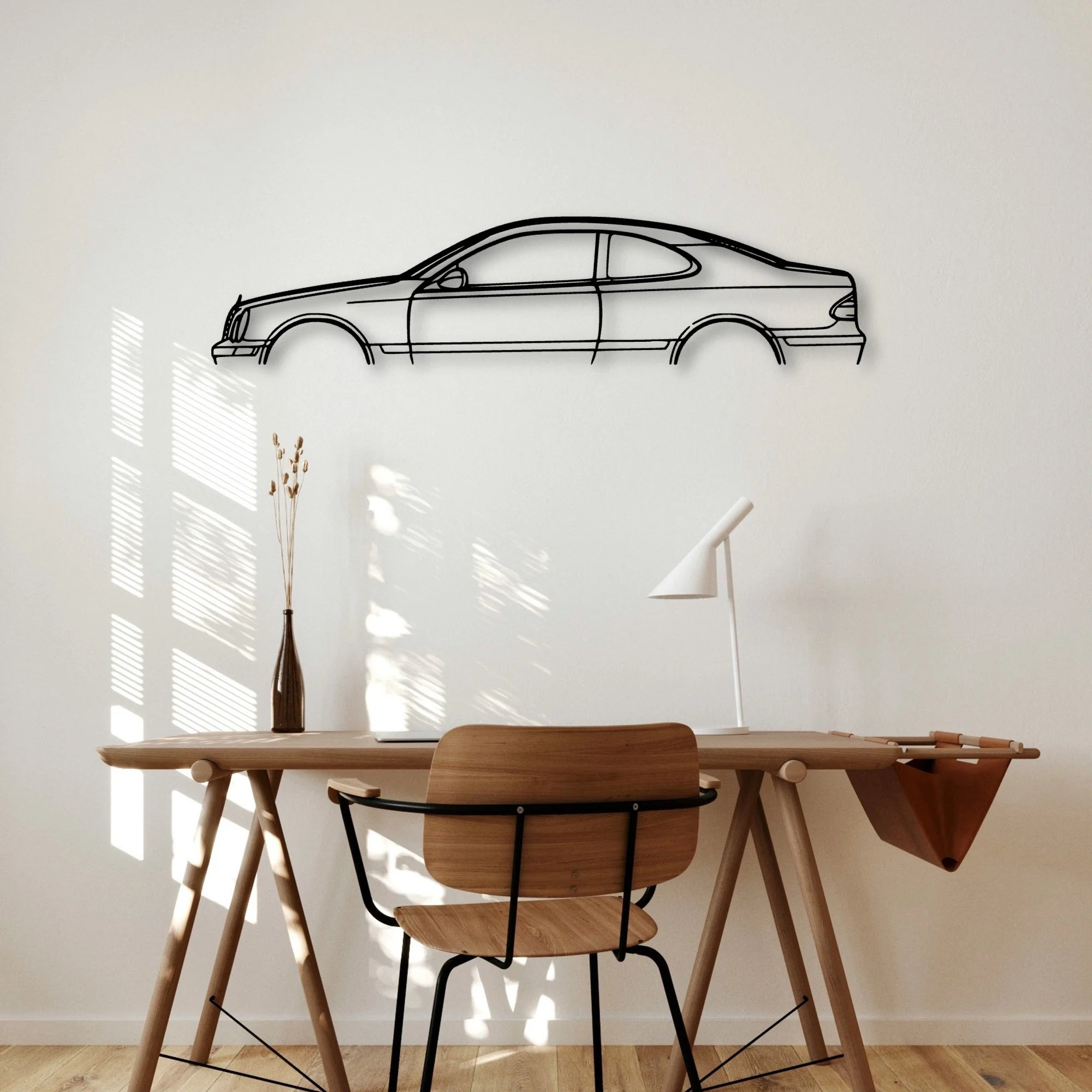 CLK 430 1999 Classic Silhouette Metal Wall Art - Automotive Garage Decor