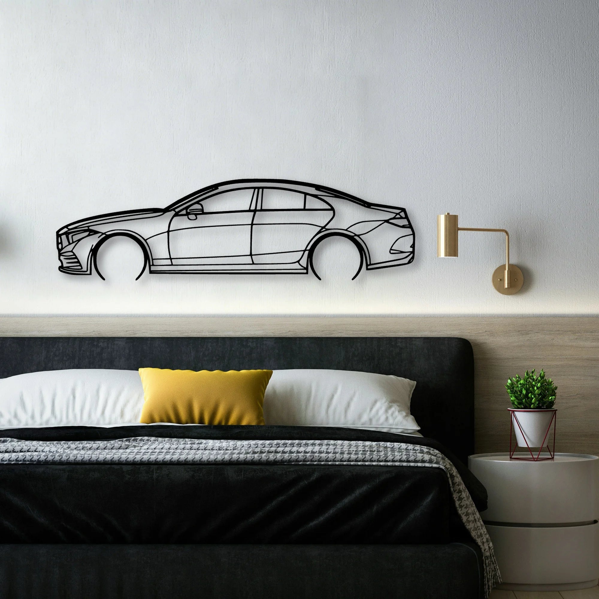 CLS 2013 2 Classic Silhouette Metal Wall Art - Automotive Garage Decor
