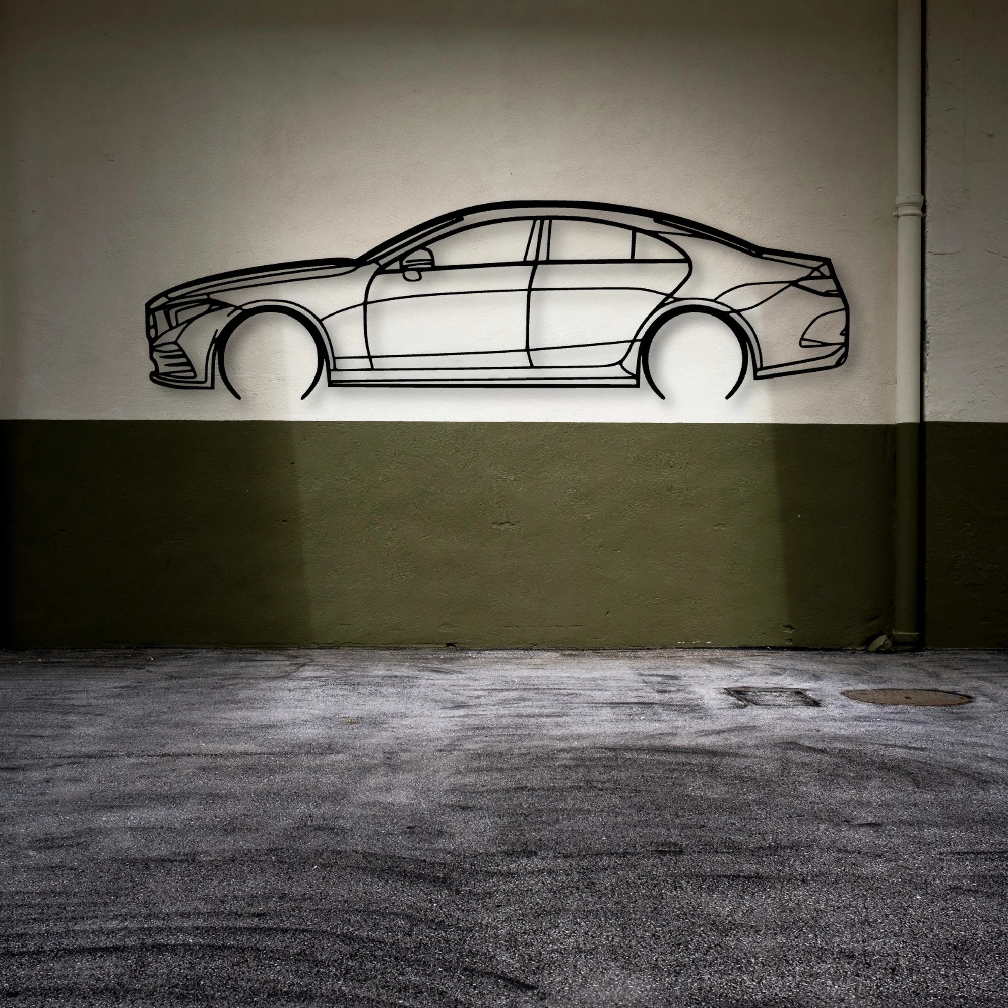 CLS 2013 2 Classic Silhouette Metal Wall Art - Automotive Garage Decor