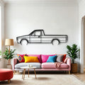 Caddy 1981 Classic Silhouette Metal Wall Art - Automotive Garage Decor