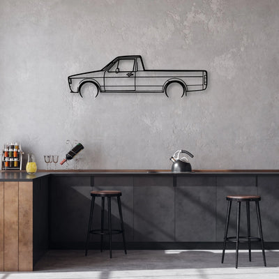 Caddy 1981 Classic Silhouette Metal Wall Art - Automotive Garage Decor