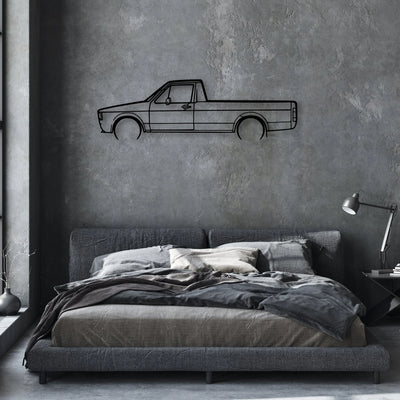 Caddy 1981 Classic Silhouette Metal Wall Art - Automotive Garage Decor