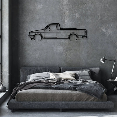 Caddy 1992 Classic Silhouette Metal Wall Art - Automotive Garage Decor