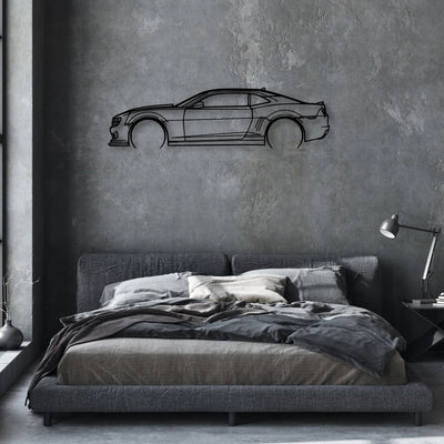 Camaro Classic Silhouette Metal Wall Art - Automotive Garage Decor